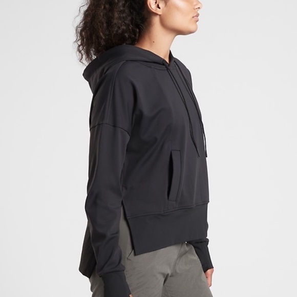 Athleta Black Hoodie Sweatshirt - Picture 3 of 8